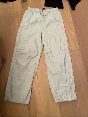 refuge Light Beige Cargo Utility Pants
